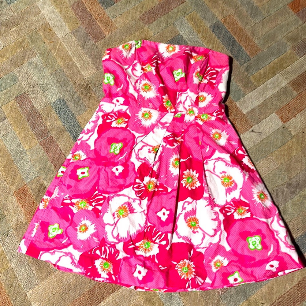 Like new - size 14 Lilly Pulitzer strapless dress